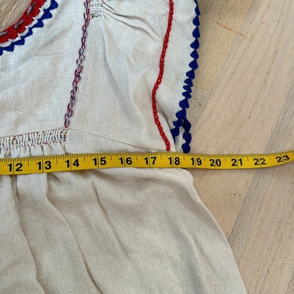 Ulla Johnson Katya Crochet-trimmed Embroidered Silk-noil Blouse In Natural NWT - Picture 7 of 8